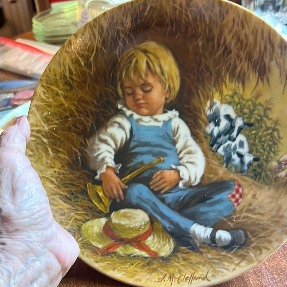 Charming Child Wall Plate by - Multicolor
